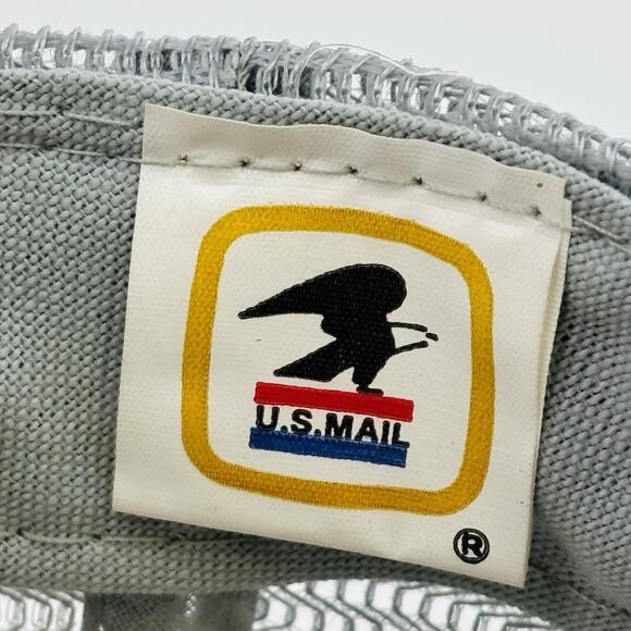 Vintage USPS Express Mail Zip + 4 Bald Eagle men`s One size trucker CAP Hat - Picture 7 of 8